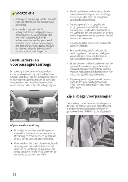 2023-2024 BYD Atto 3 Bedienungsanleitung | Niederländisch