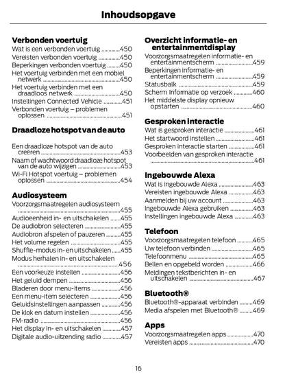 2024 Ford Kuga Bedienungsanleitung | Niederländisch