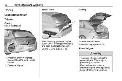 2021-2023 Opel Astra Bedienungsanleitung | Englisch