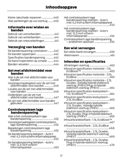 2022-2023 Ford Kuga Gebruikershandleiding | Nederlands