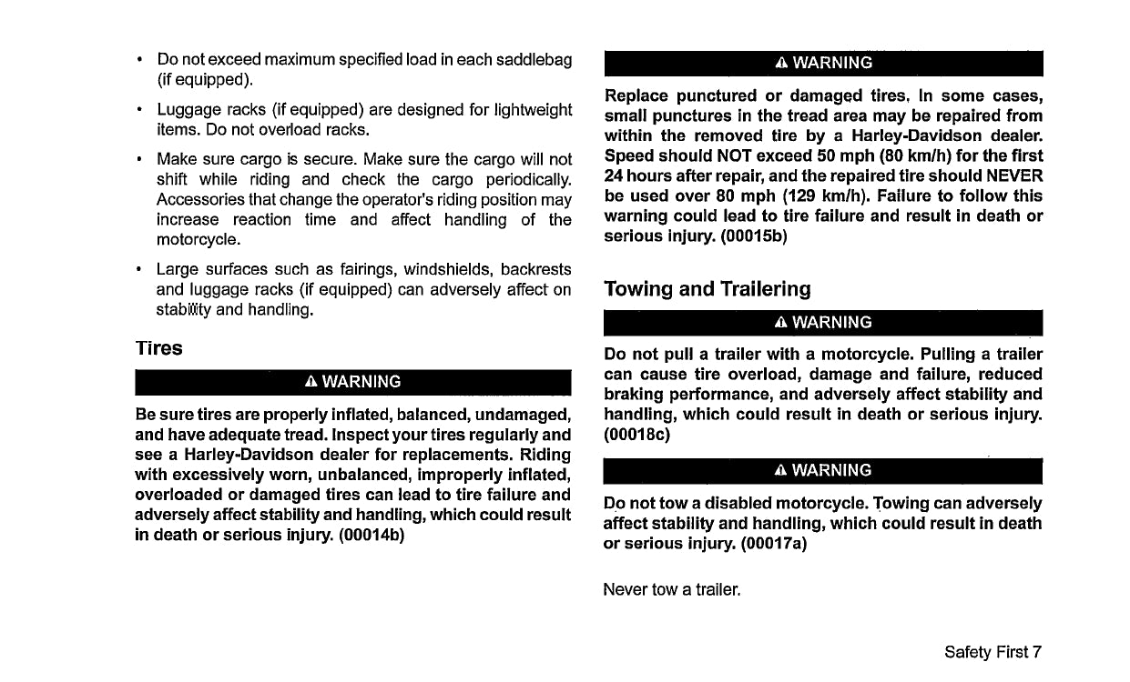 2020 Harley-Davidson Softail Owner's Manual | English