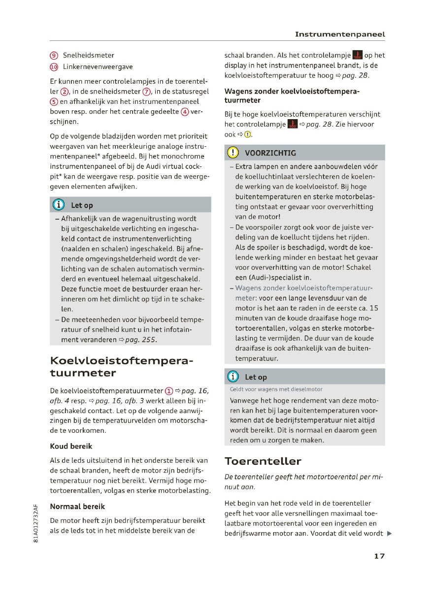 2019 Audi Q2 Owner's Manual | Dutch