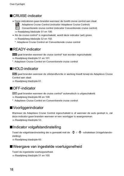 2019 Subaru Outback/Legacy Eyesight Manual | Dutch