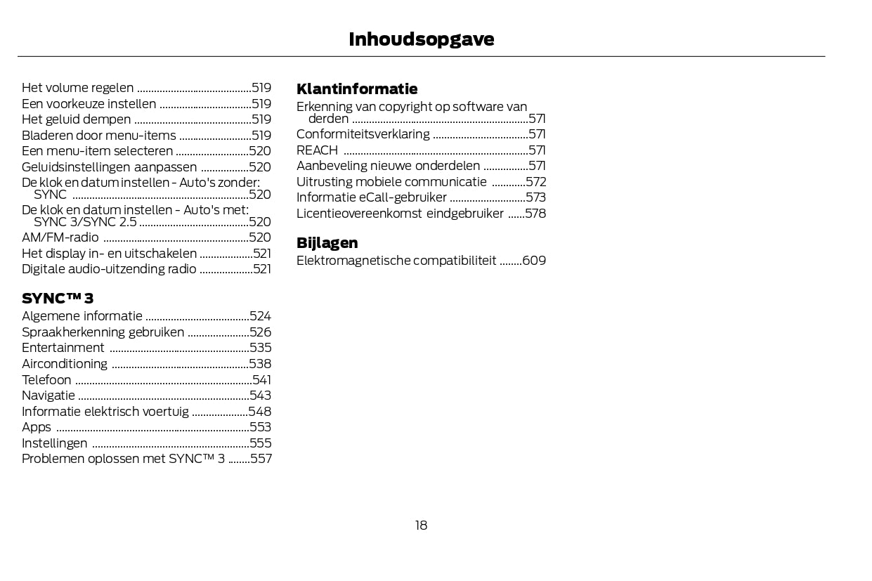 2022-2024 Ford Kuga Vignale Owner's Manual | Dutch