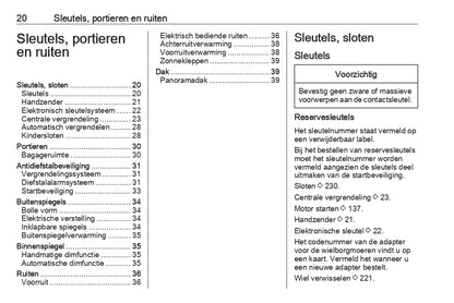 2019 Opel Crossland X Owner's Manual | Dutch