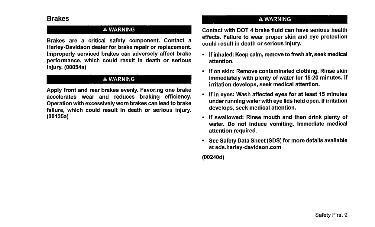 2020 Harley-Davidson Softail Owner's Manual | English