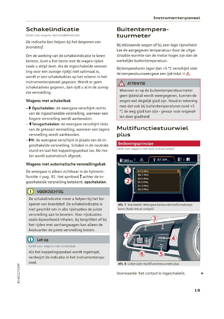 2019 Audi Q2 Bedienungsanleitung | Niederländisch