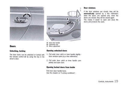 2000 Porsche 911 Carrera / 911 Carrera 4 Owner's Manual | English
