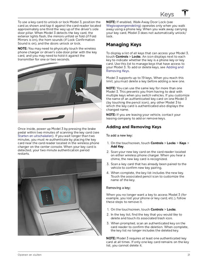 2024 Tesla Model 3 Owner's Manual | Dutch