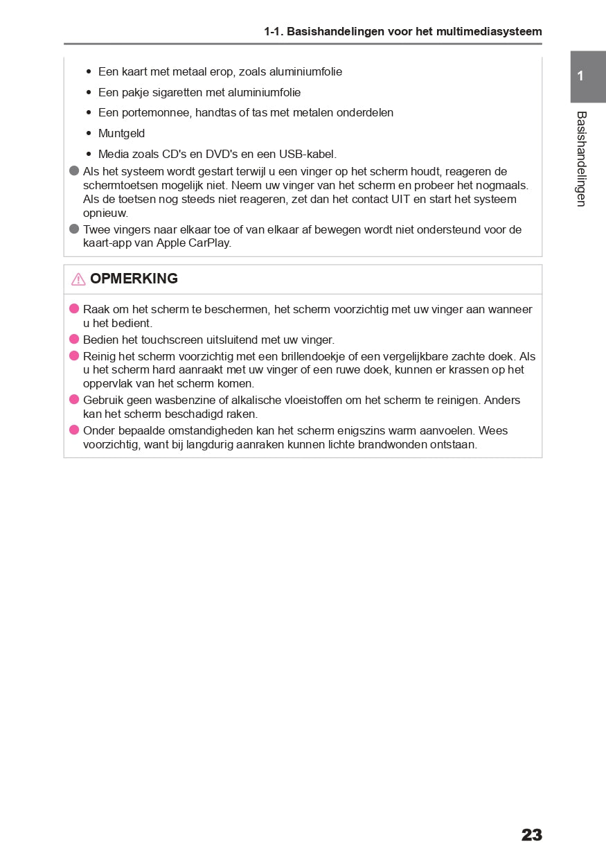 2024 Toyota C-HR Hybrid Infotainment Manual | Dutch