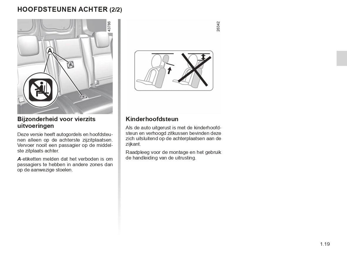 2018-2020 Renault Kangoo Owner's Manual | Dutch