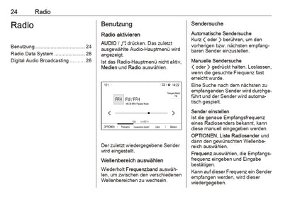 2020-2023 Opel Mokka / Mokka-e Infotainment Manual | German