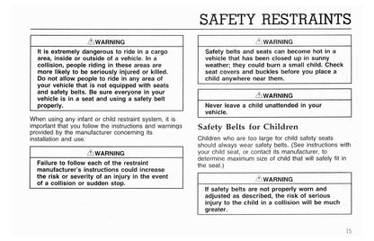 1996 Ford L-Series Owner's Manual | English