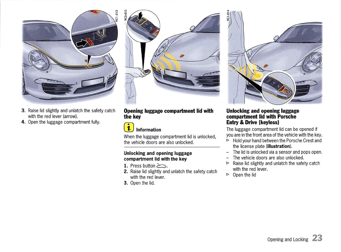2013 Porsche 911 Carrera Owner's Manual | English – Car Manuals
