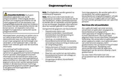 2022-2024 Ford Kuga Vignale Owner's Manual | Dutch