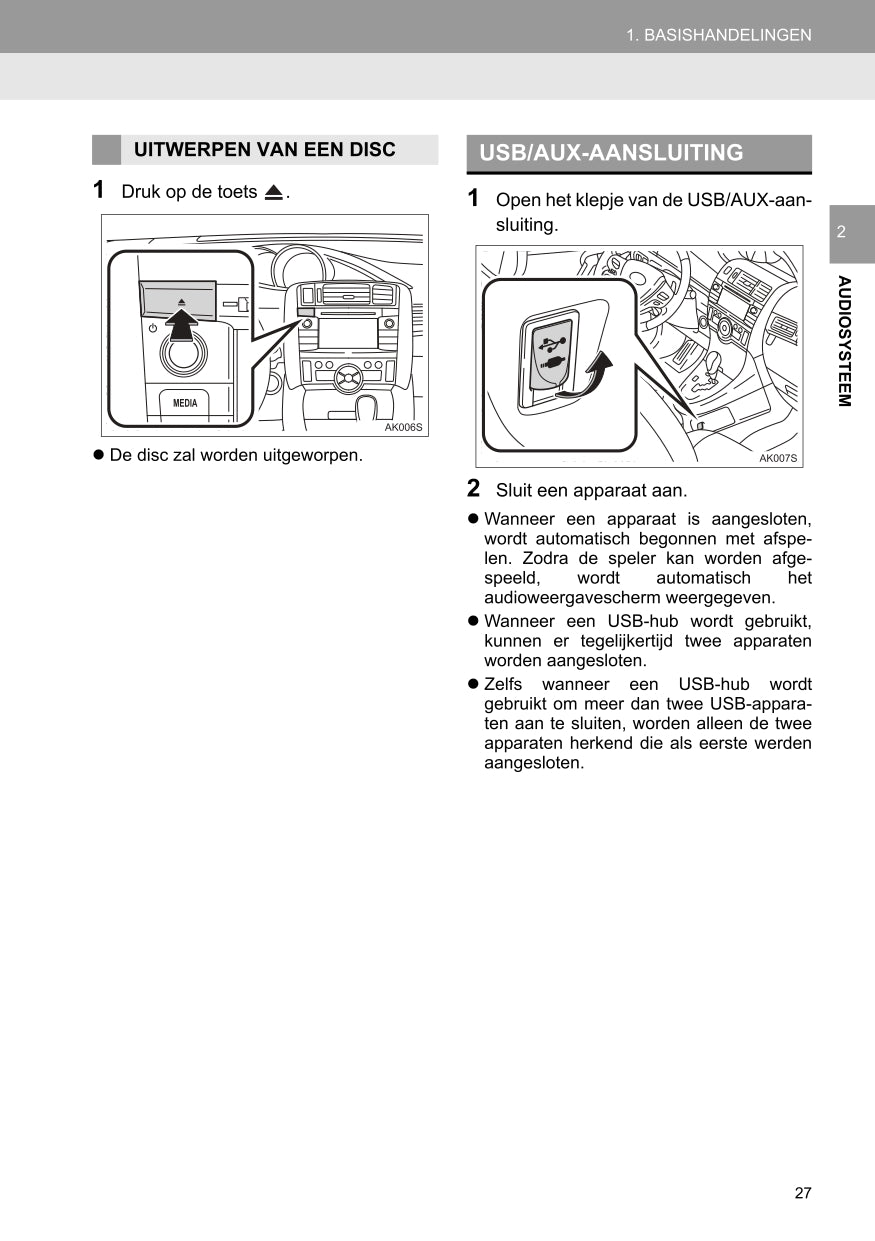 2015 Toyota Touch & Go/Touch & Go Plus Infotainment manual | Dutch