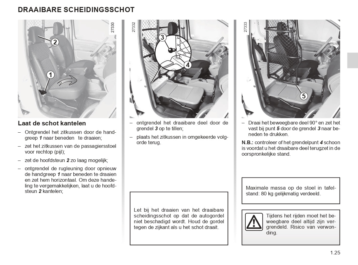 2018-2020 Renault Kangoo Owner's Manual | Dutch