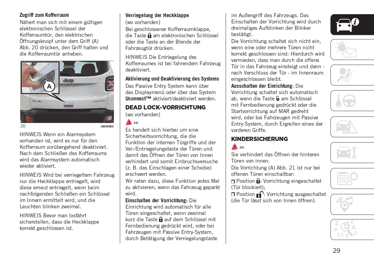 2023 Jeep Renegade Gebruikershandleiding | Duits