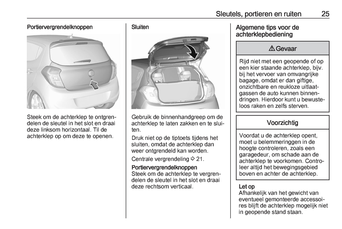 2017 Opel Karl Owner's Manual | Dutch