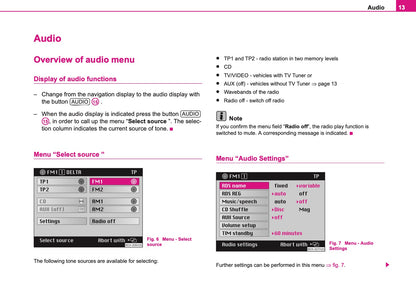 Skoda Radio Navigation DX Owner's Manual 2006