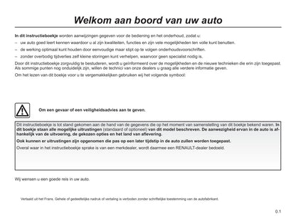 2014-2019 Renault Trafic Manuel du propriétaire | Néerlandais