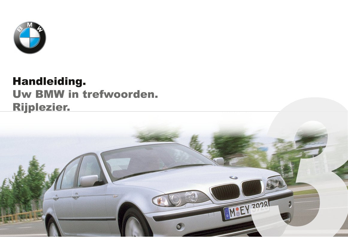2000-2001 BMW 3 Series Bedienungsanleitung | Niederländisch