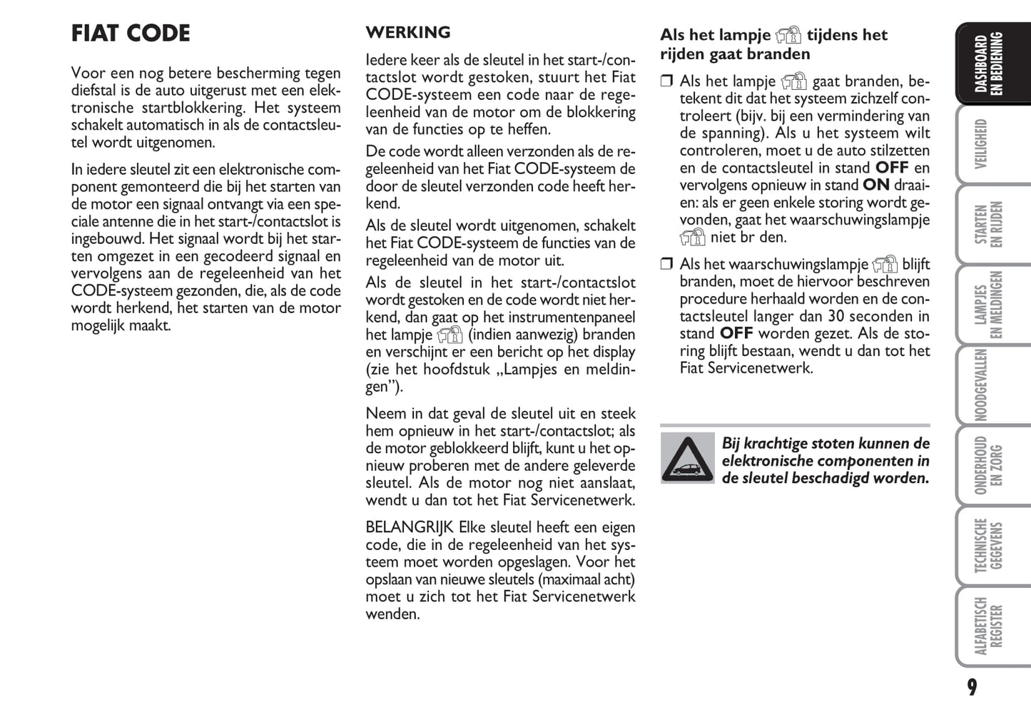 2009-2010 Fiat Croma Bedienungsanleitung | Niederländisch