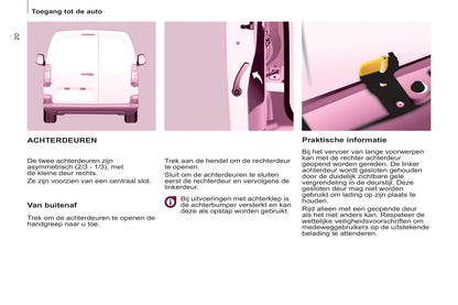 2011-2012 Peugeot Partner Gebruikershandleiding | Nederlands