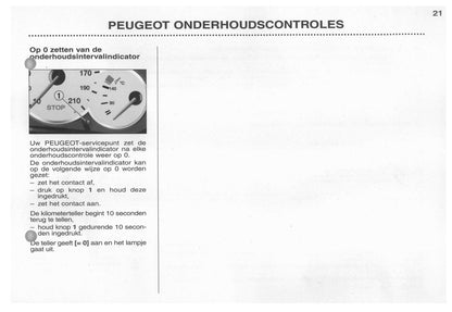 2003-2004 Peugeot 206 CC Owner's Manual | Dutch