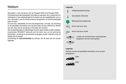 2019-2020 Peugeot 3008/5008 Owner's Manual | Dutch