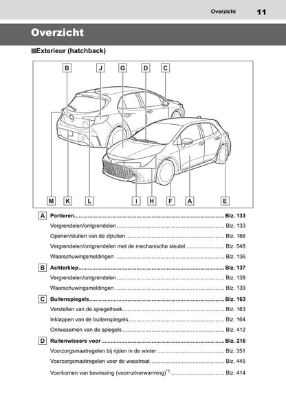 2022 Toyota Corolla Hatchback/Touring Sports Bedienungsanleitung | Niederländisch