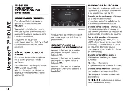 Fiat 500L Uconnect Radio 7.0 Guide d'utilisation 2017 - 2023