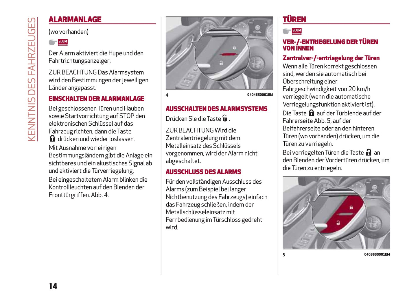 2016-2020 Alfa Romeo Giulia Bedienungsanleitung | Deutsch