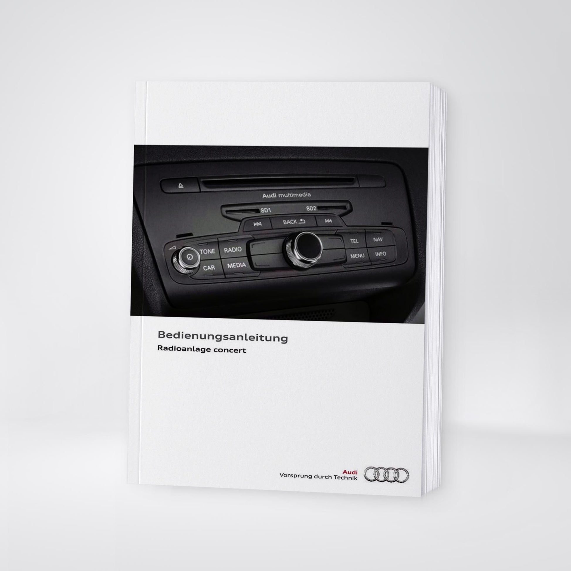 Audi Radio Concert Bedienungsanleitung 2016 – Car Manuals
