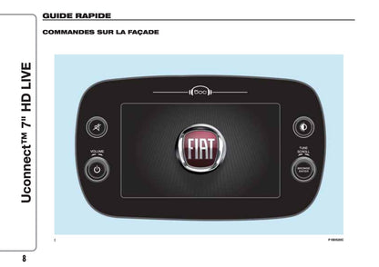 Fiat 500X Uconnect Radio 7.0 Guide d'utilisation 2018 - 2019