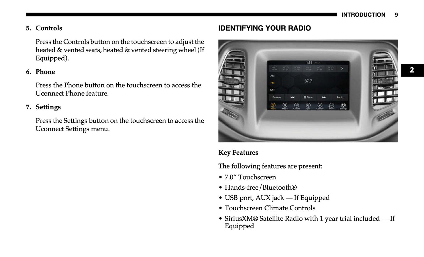 Uconnect 4 With 7-Inch Display Owner's Manual