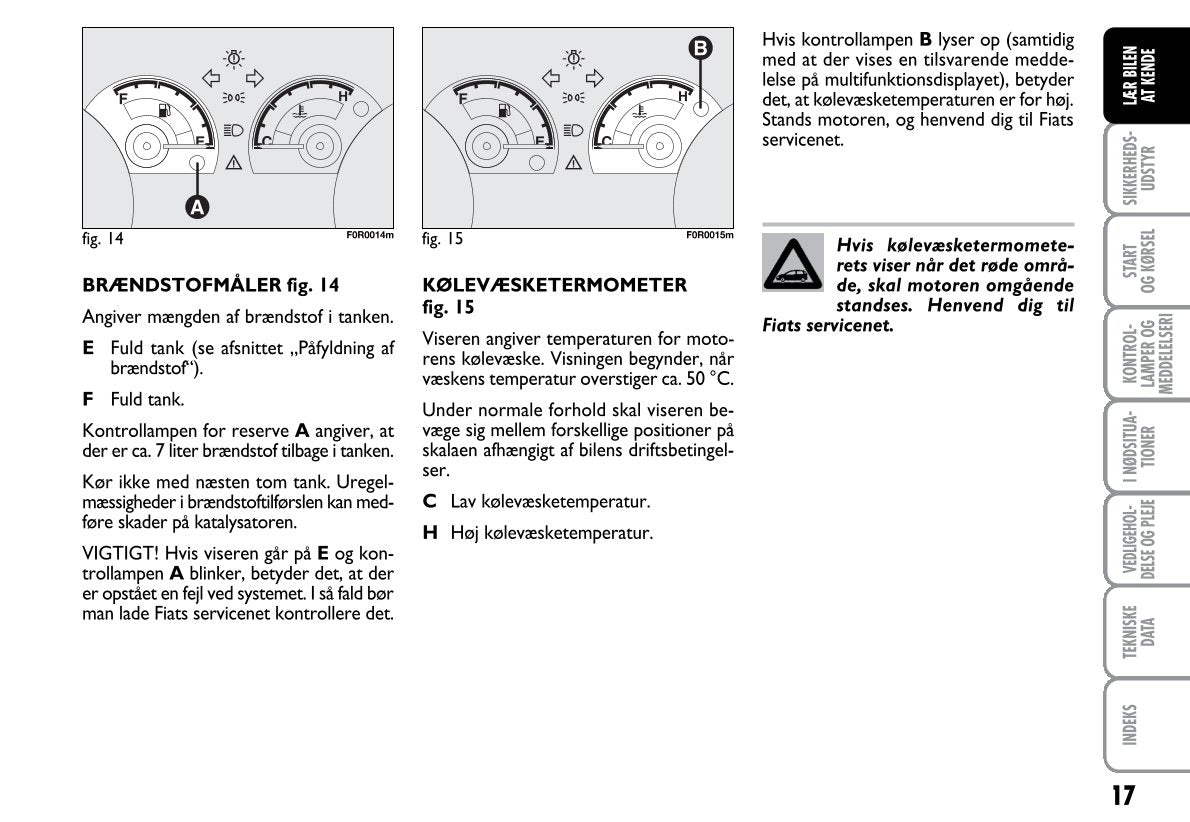 2012-2013 Fiat Linea Owner's Manual | Dansk