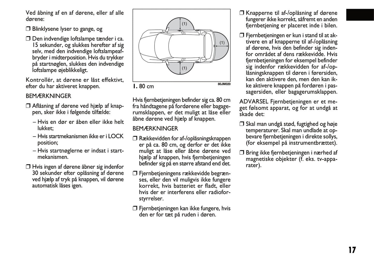2011-2012 Fiat Sedici Owner's Manual | Dansk