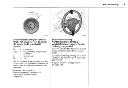 2007-2009 Opel GT Owner's Manual | Dutch