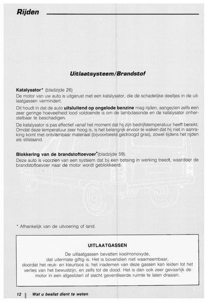 1997-1998 Citroën C15 Owner's Manual | Dutch