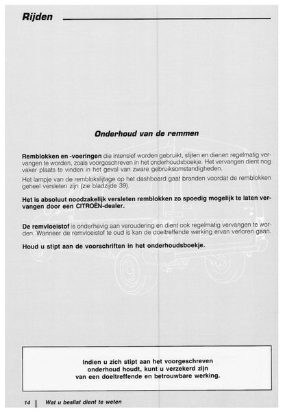 1989-2005 Citroën C 15 Manuel du propriétaire | Néerlandais
