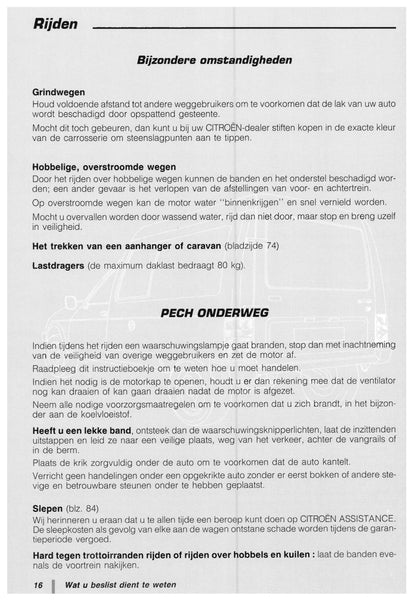 1997-1998 Citroën C15 Owner's Manual | Dutch