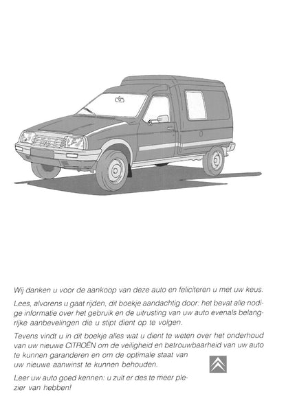 1989-2005 Citroën C 15 Manuel du propriétaire | Néerlandais