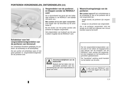 2011-2012 Renault Espace Owner's Manual | Dutch