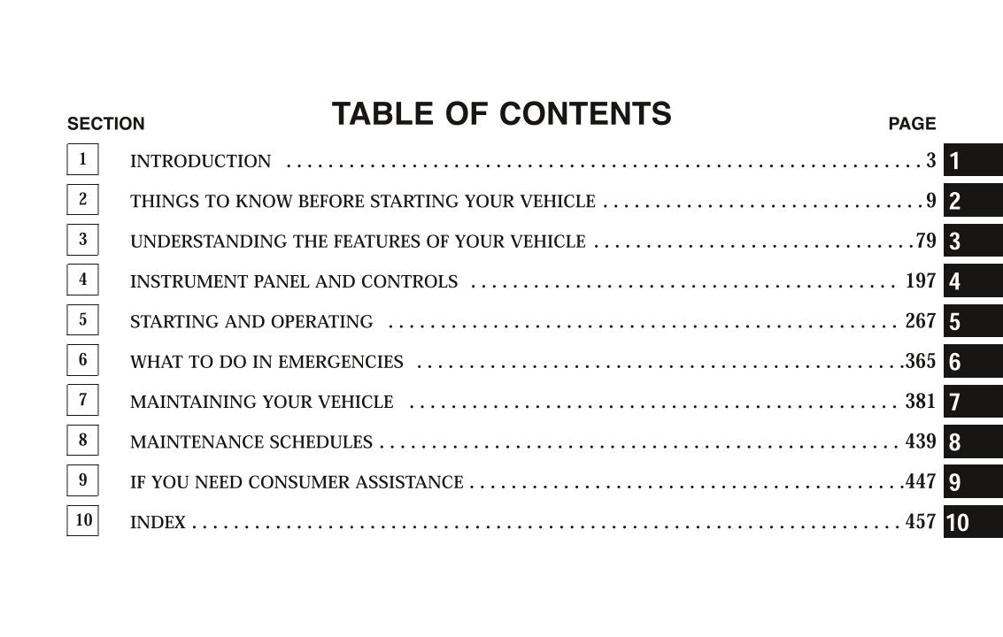 2008 Chrysler Aspen Owner's Manual | English