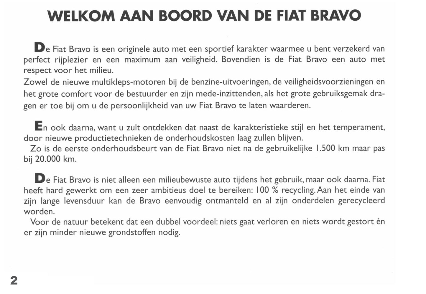 1998-1999 Fiat Bravo Gebruikershandleiding | Nederlands