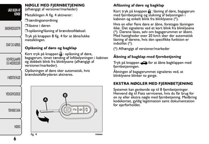 2007-2014 Fiat 500 Owner's Manual | Dansk