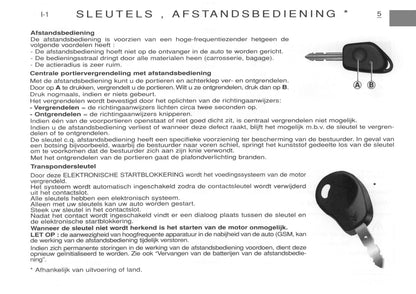 2000-2001 Citroën Berlingo Owner's Manual | Dutch
