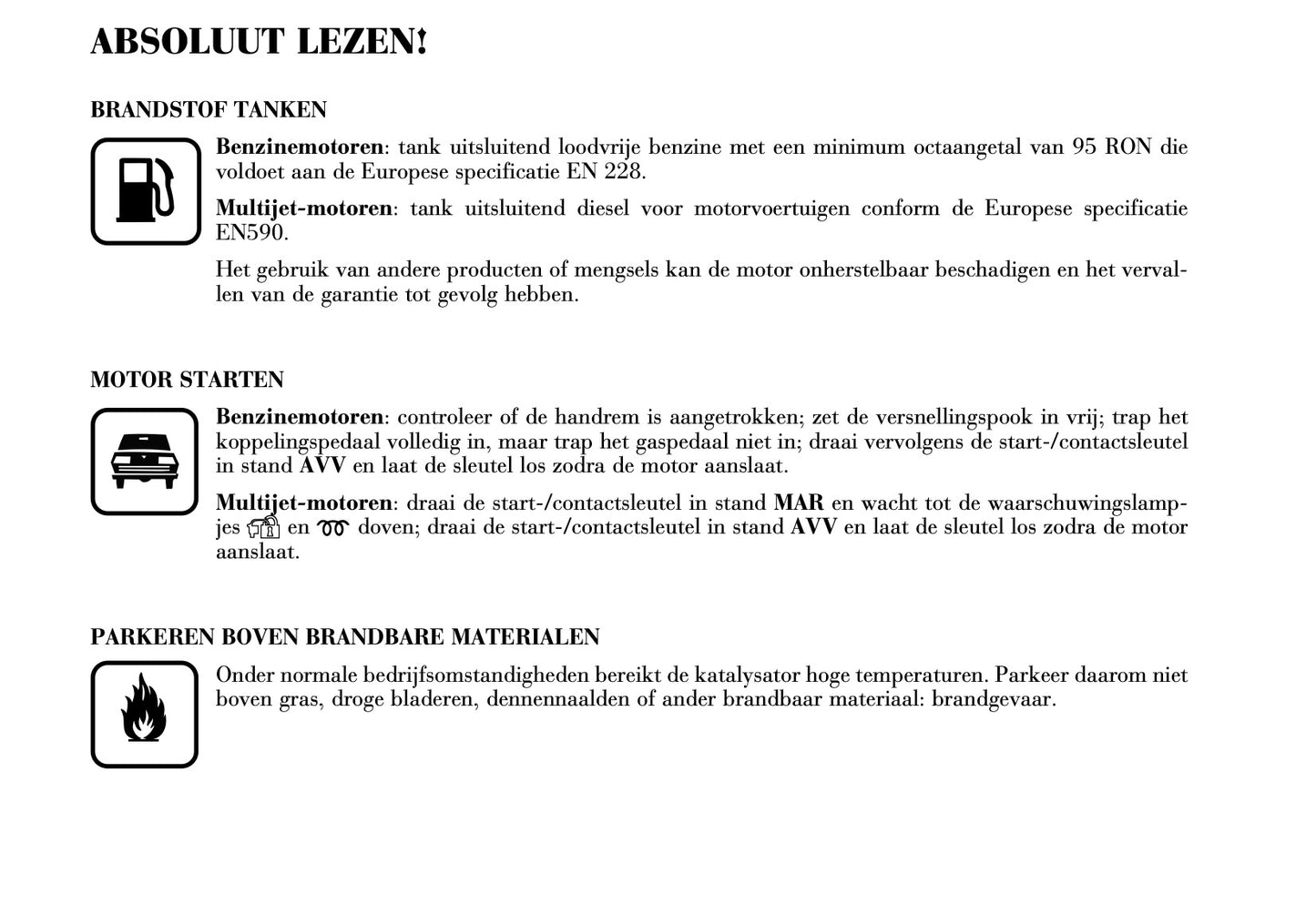 2003-2006 Lancia Ypsilon Bedienungsanleitung | Niederländisch