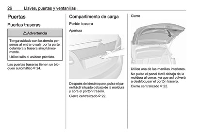 2016-2017 Opel Meriva Owner's Manual | Spanish